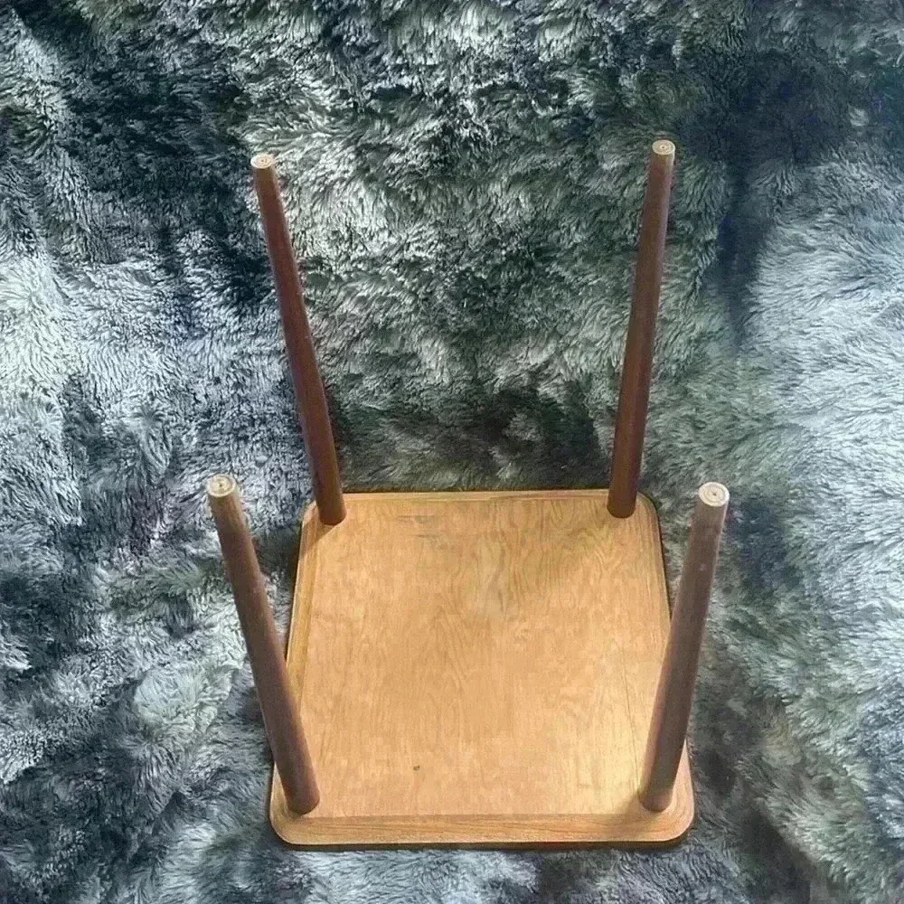 Set of  3 Mid Century Danish Modern Wood Formica Stacking Nesting
Tables - Picture 4 of 16